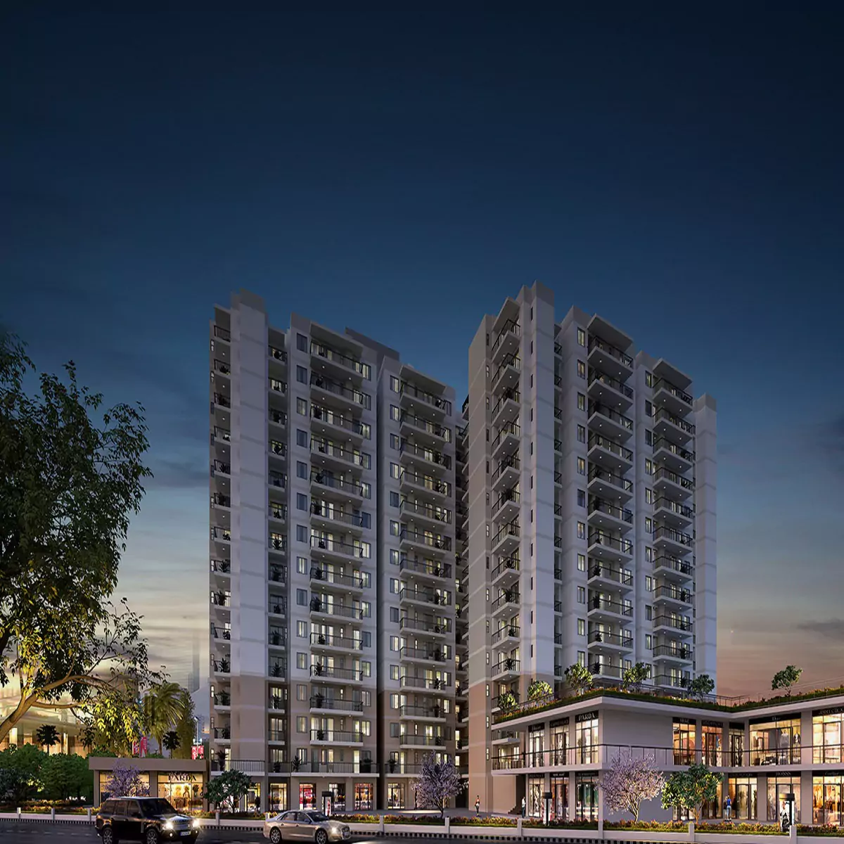Suncity Sector 78 Residential Floor street view